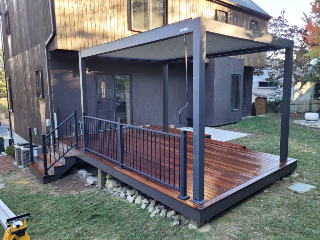 Ipe hardwood deck arlington, ma