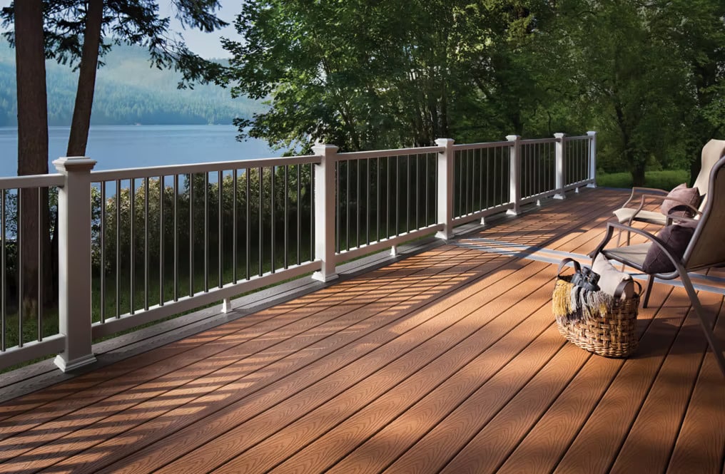 Trex decking - saddle