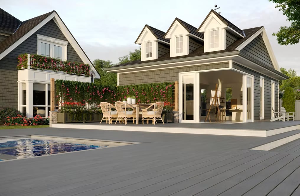 Trex decking - island mist